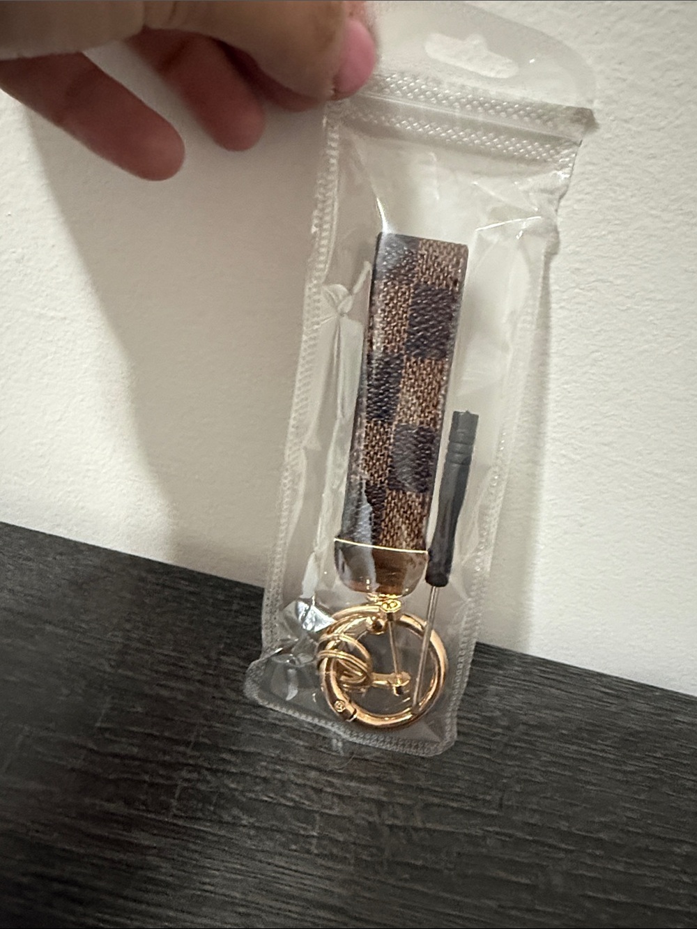 Brand new lv look a like keychain